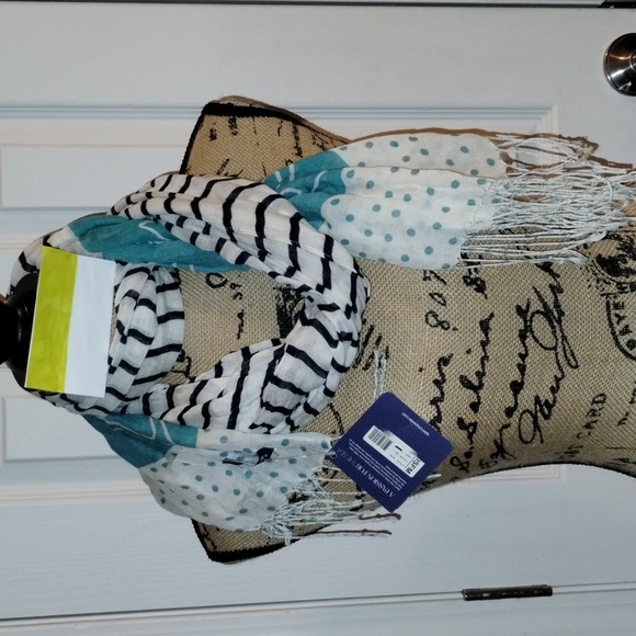 Sperry Accessories - NWT Blue Sperry Lightweight Nautical Scarf, Anchor